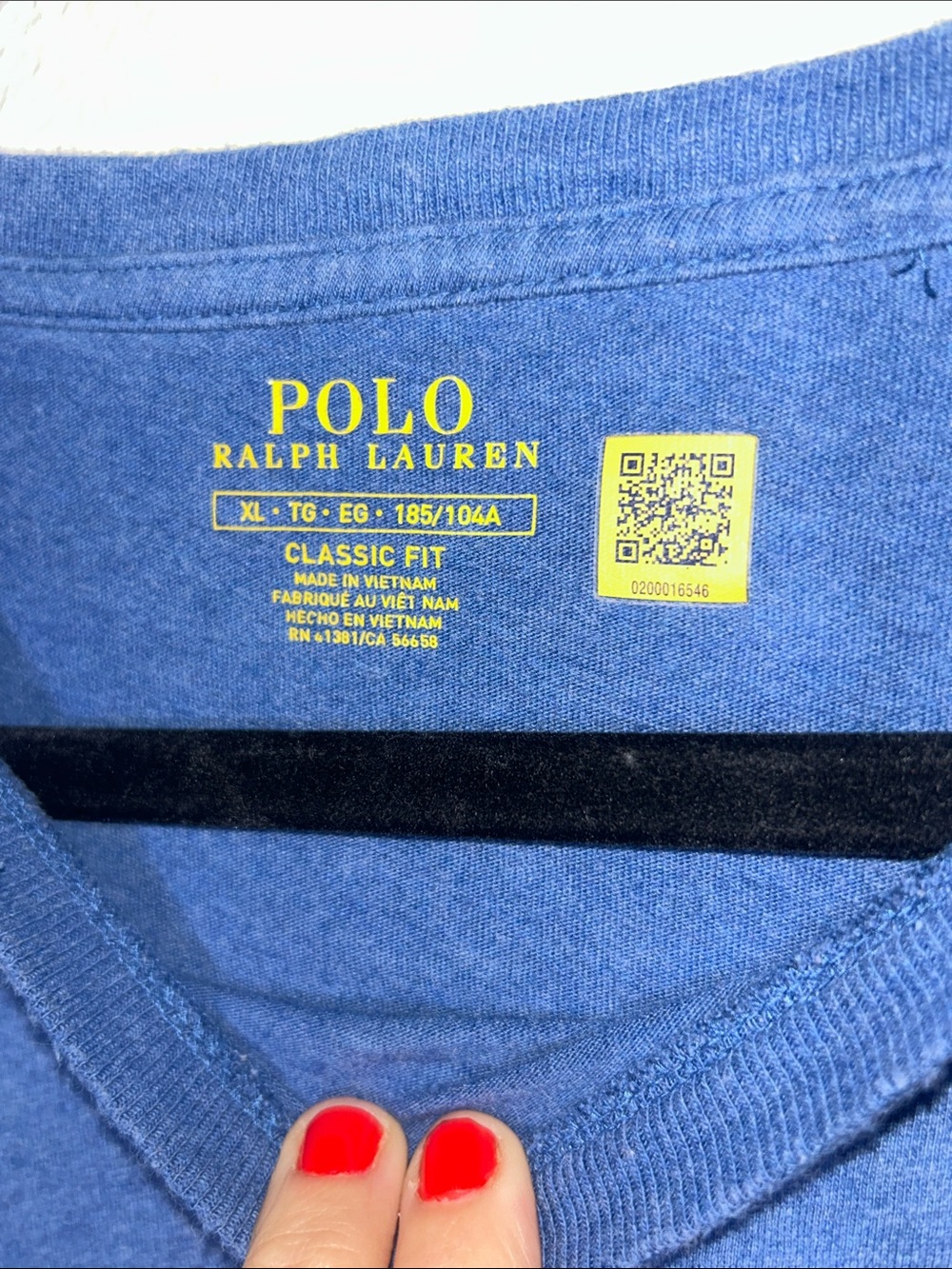 Polo by Ralph Lauren Men’s Blue Short Sleeve Crewneck Tee Sz XL - Picture 5 of 6